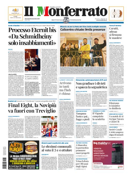 Il Monferrato - Edizione 72 del 28/09/2021